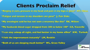 Clients Proclaim Relief